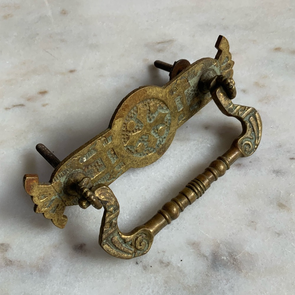 Vintage Metal Drawer Pull Hardware